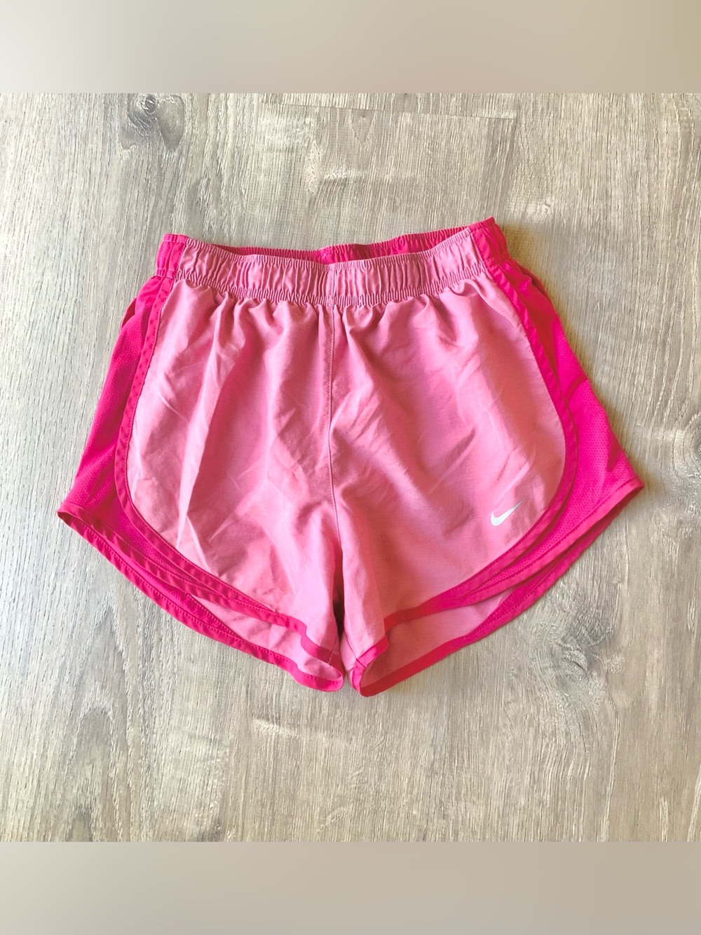Nike Dri-Fit Two-Tone Pink Athletic Running Shorts w/ Liner Small